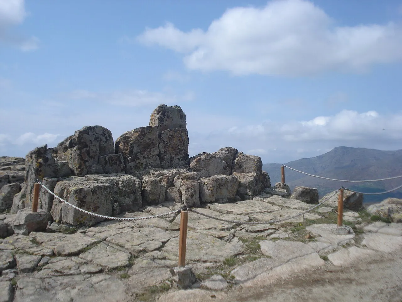 The rocky summit and stone markers of the Kokino Bronze Age observatory in North Macedonia