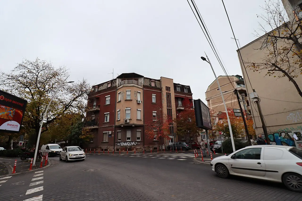 Mid-rise residential apartment building on Orce Nikolov street in Skopje