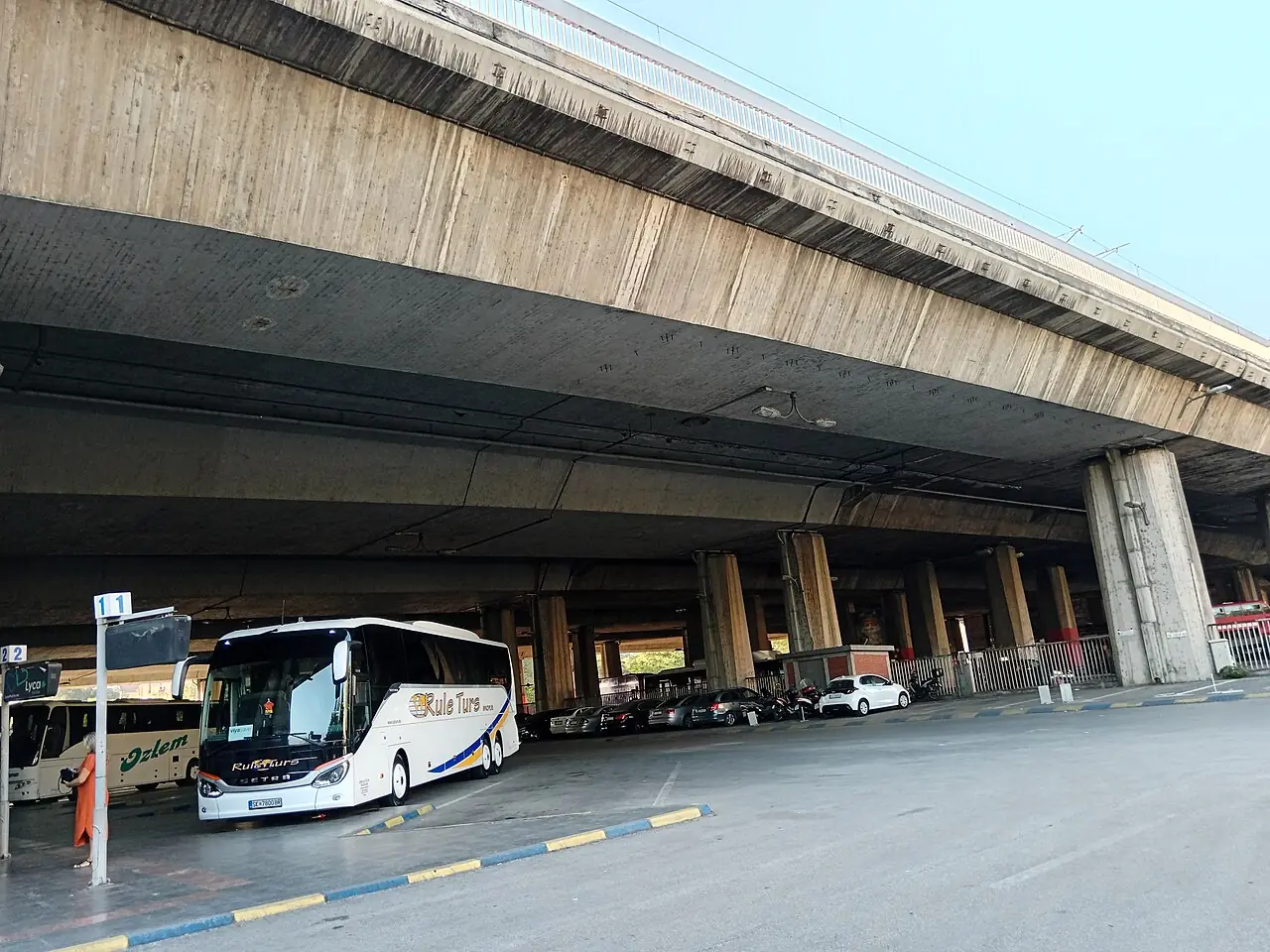 The main bus station in Skopje, where buses to Ohrid depart