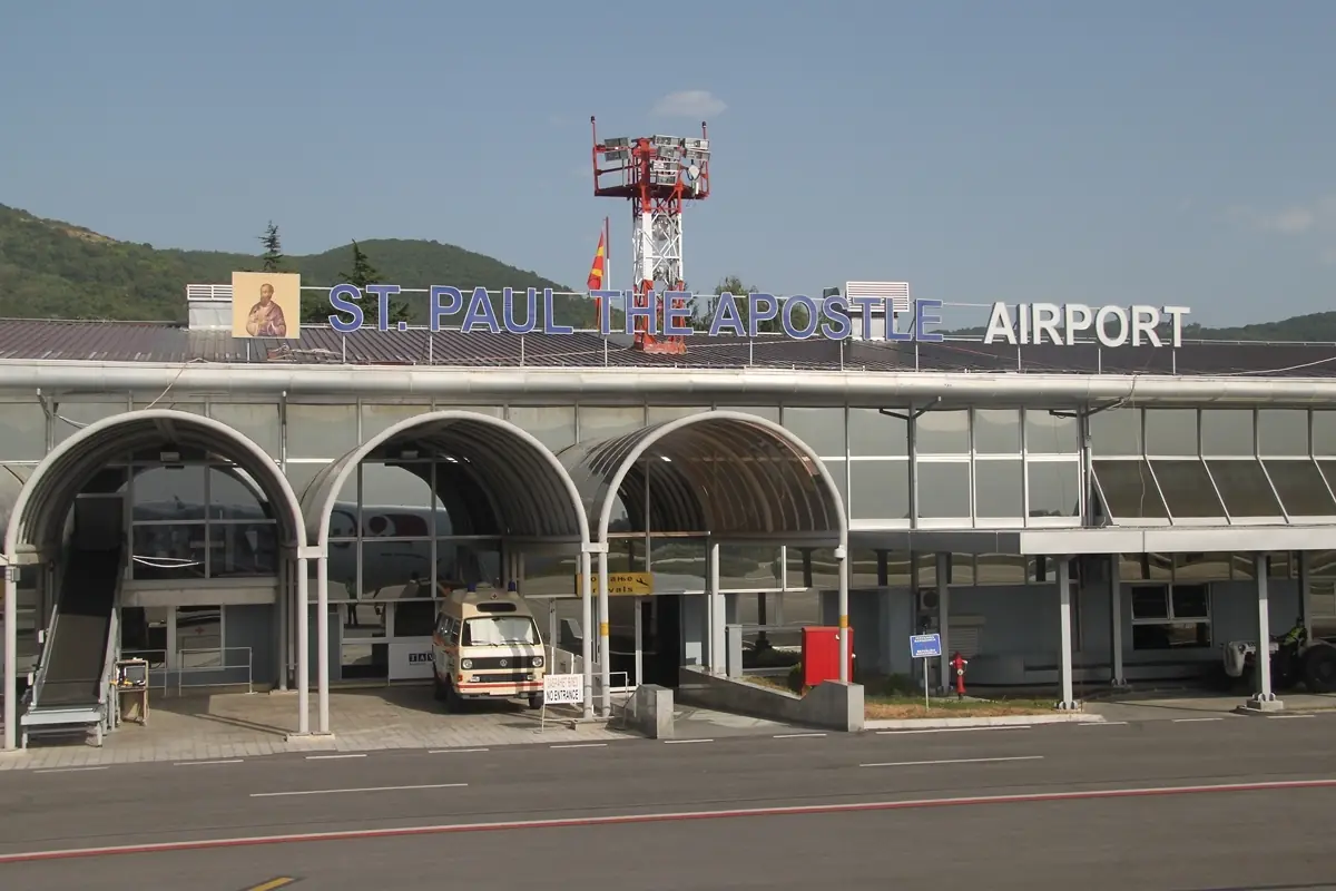 The passenger terminal at Ohrid St. Paul the Apostle Airport