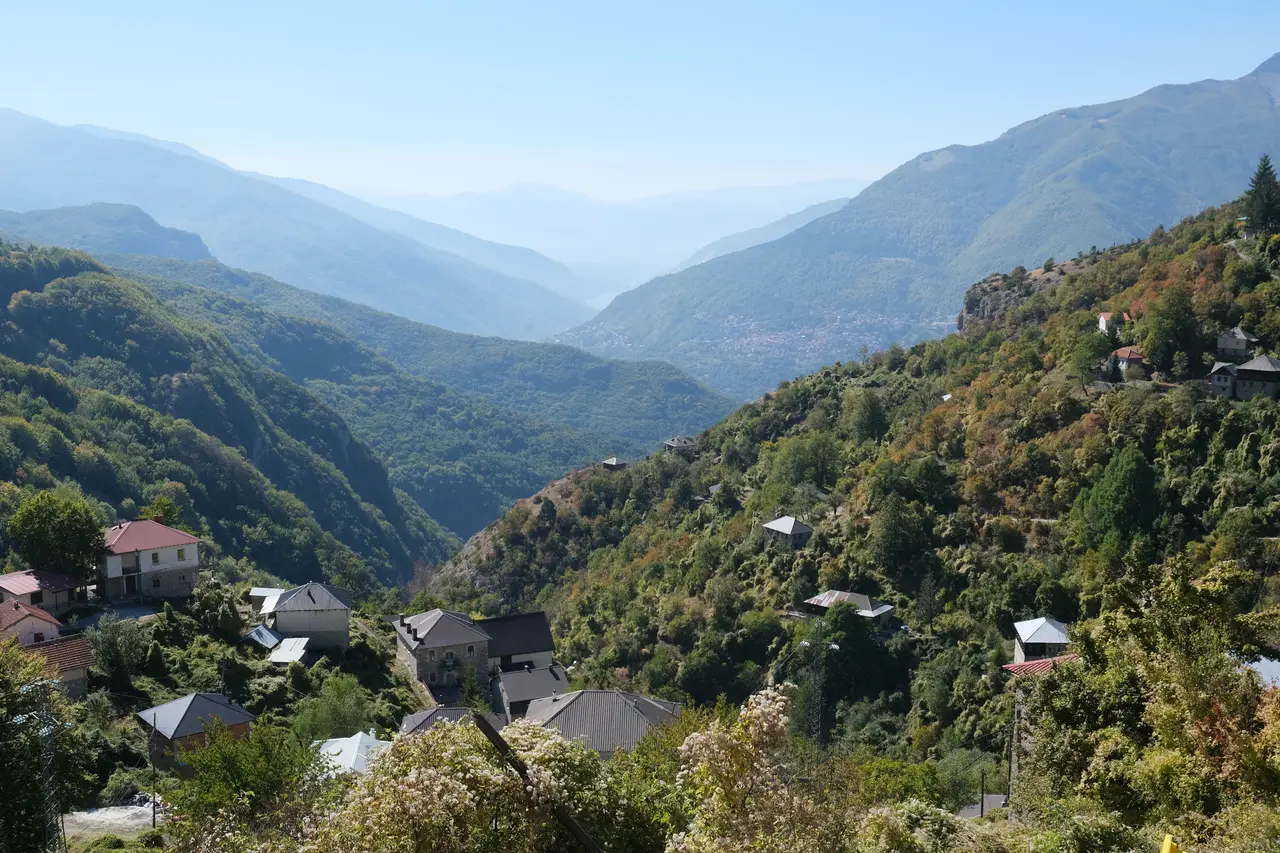 The traditional stone-house mountain village of Galičnik on the slopes of Bistra