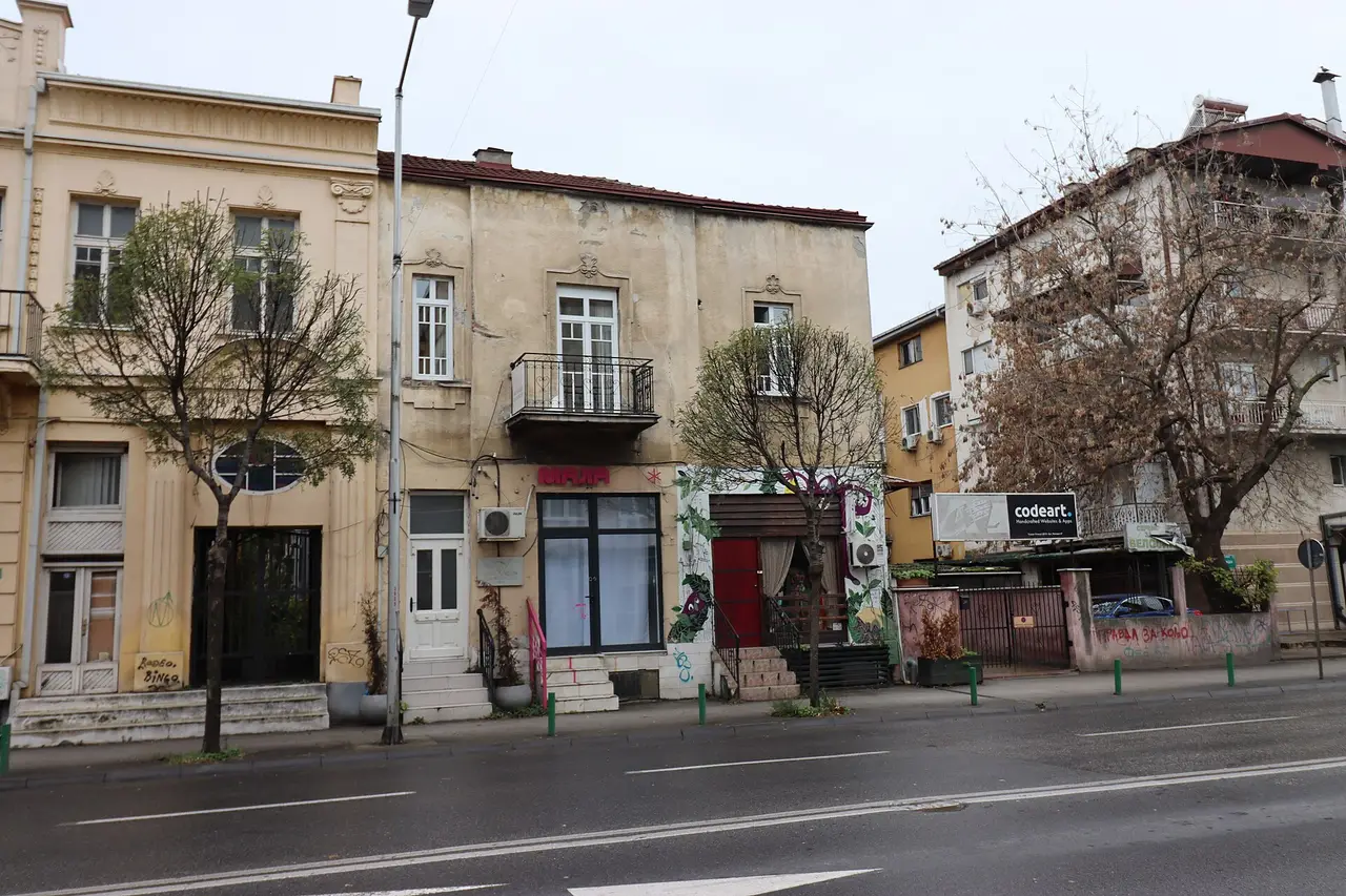 A residential building on Boulevard Ilinden in the Debar Maalo district of Skopje