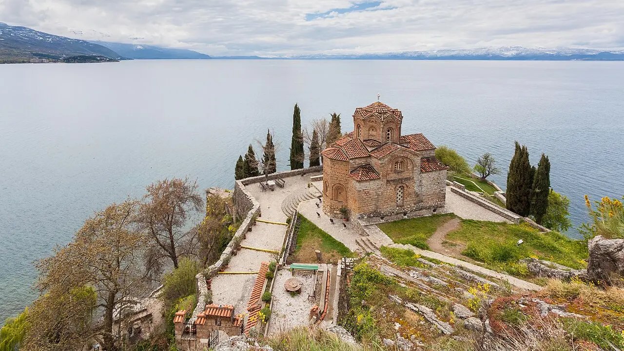The Church of St. John at Kaneo on its bluff above Lake Ohrid, the anchor of a North Macedonia road trip