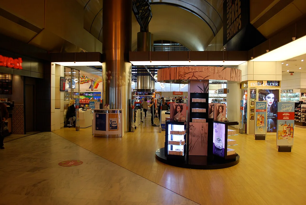 Inside the passenger terminal at Thessaloniki Airport