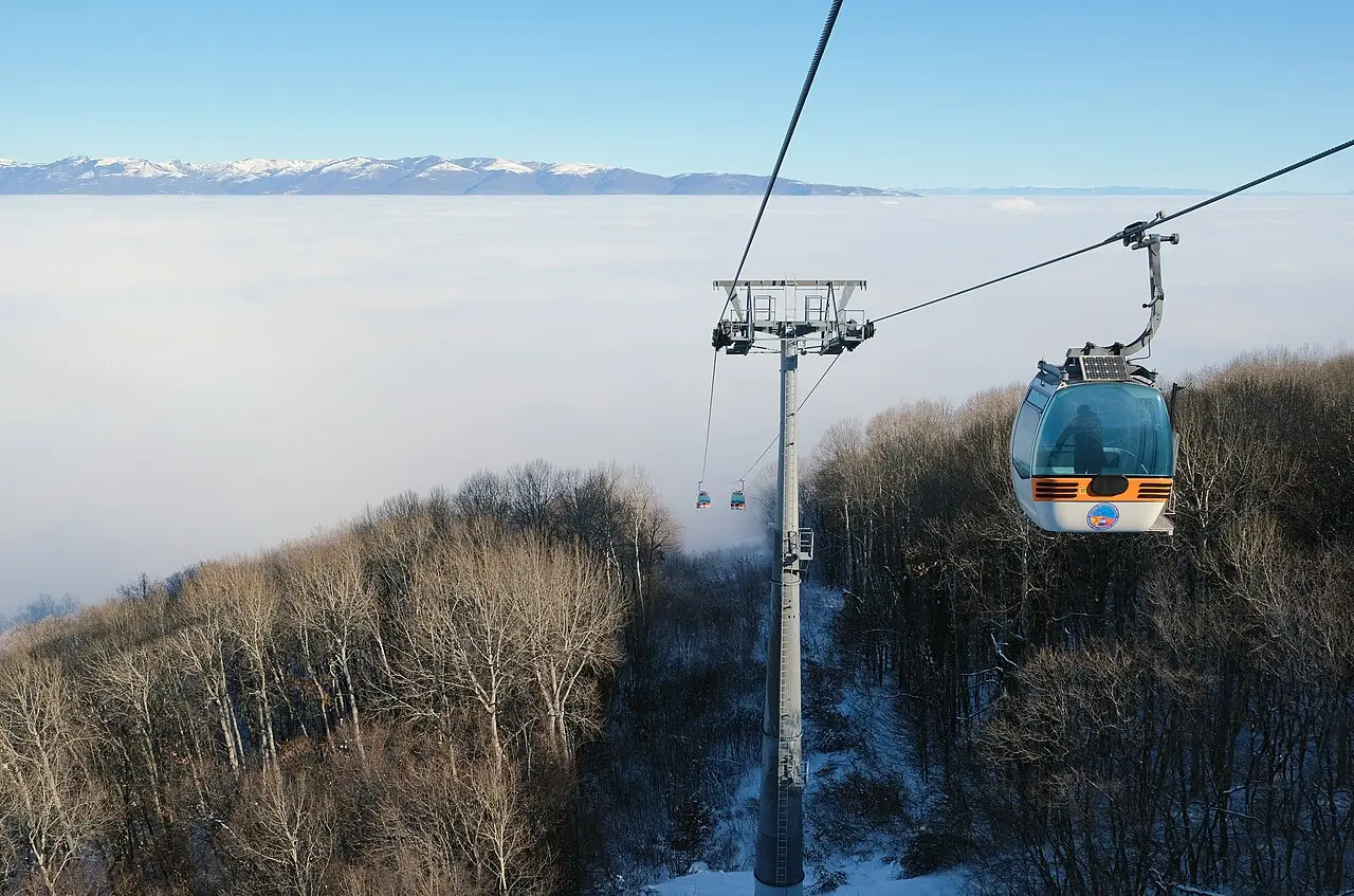 Cable car to the Millennium Cross on Mount Vodno